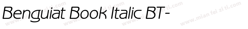 Benguiat Book Italic BT字体转换